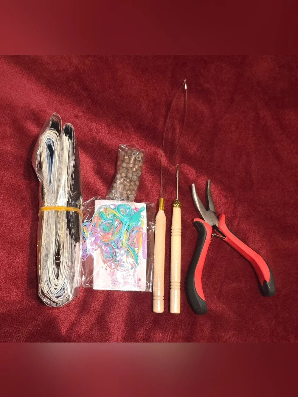 hair tinsel/hair glitter/fairy hair Kit